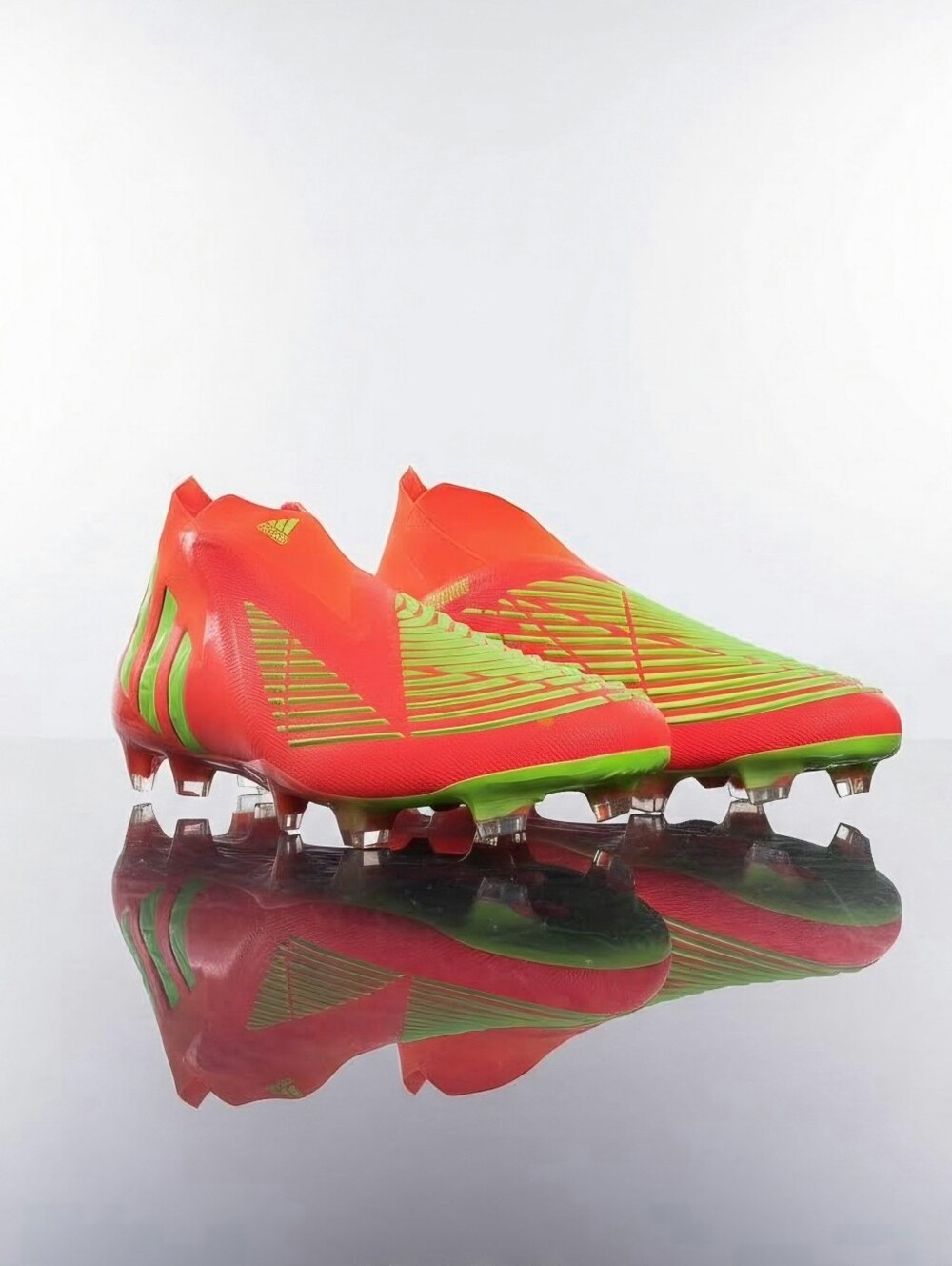Adidas Predator Edge+ FG Game Data Pack GW1039 Solar Red Cleats Men Size 10.5